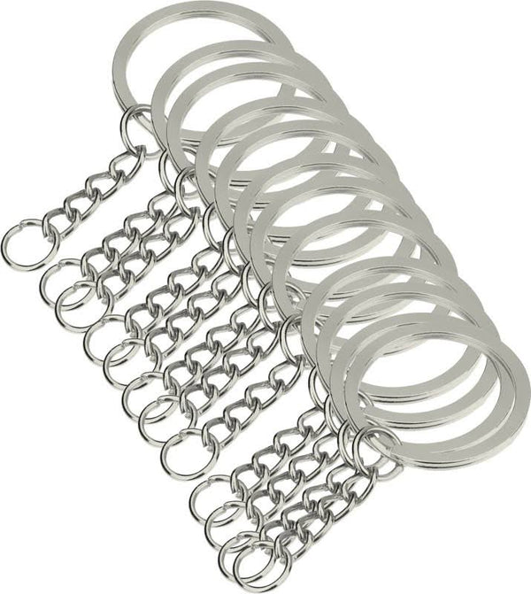 Keychain Rings Silver [12 pc]