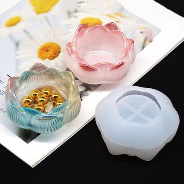 Silicone Lotus Tea Light Candle Holder Mould