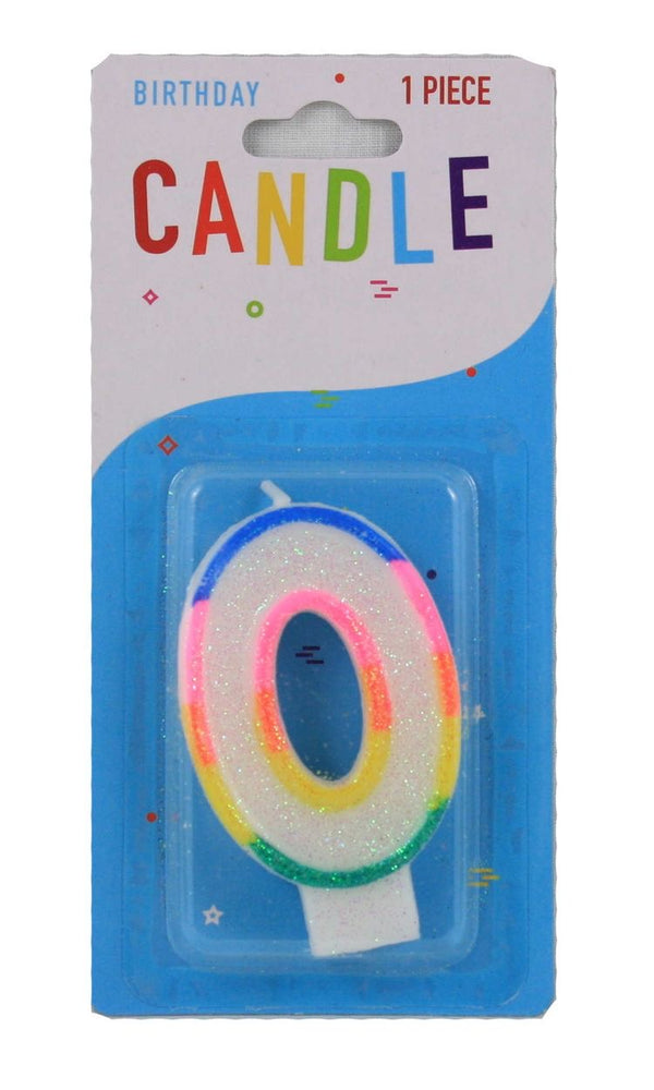 Colourful Birthday Candle - 0