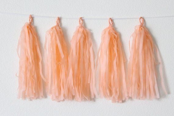 DIY Tissue Paper Tassel - Peach [ Pack of 5 ]