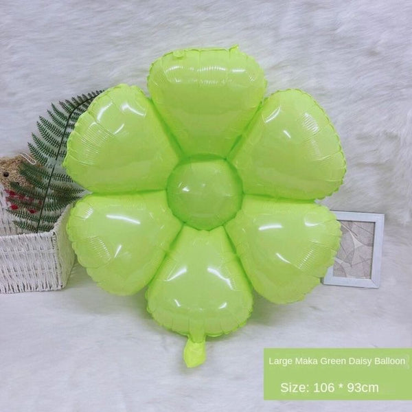 Daisy Macarons Green Balloon [Pack of 3]