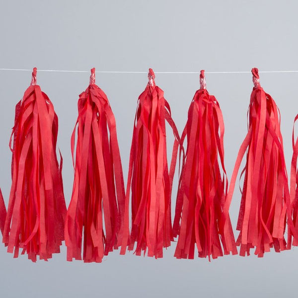 DIY Tissue Paper Tassel - Red [ Pack of 5 ]