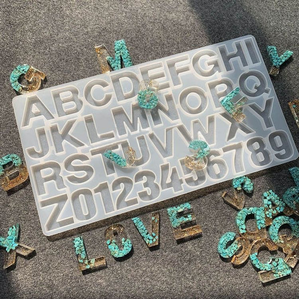 Silicon Alphabet Mould - Plain