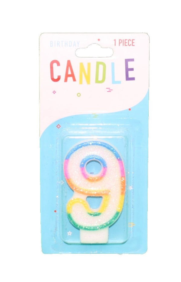 Colourful Birthday Candle - 9