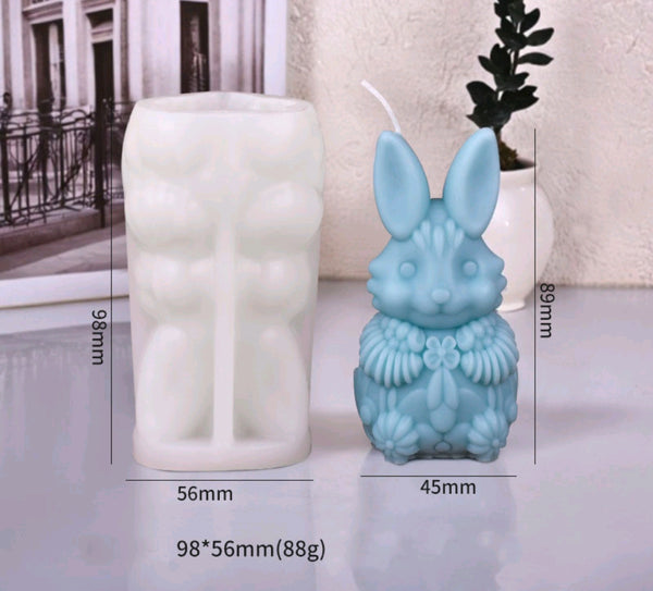 3D Bunny Candle Mould GJ0162