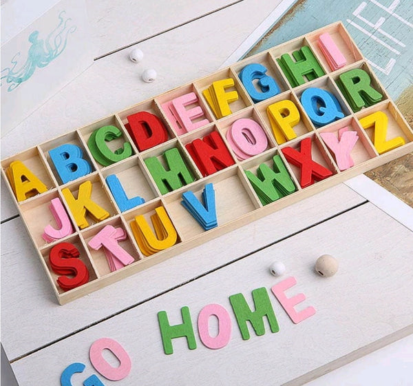 Wooden Alphabets - Colour