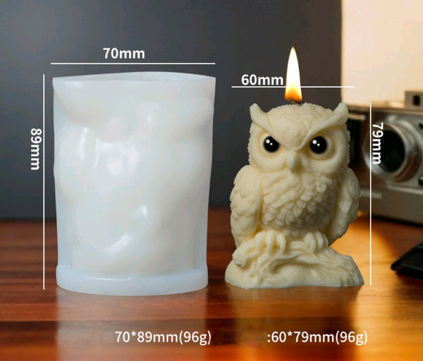 3D Owl Candle Mould ZL890