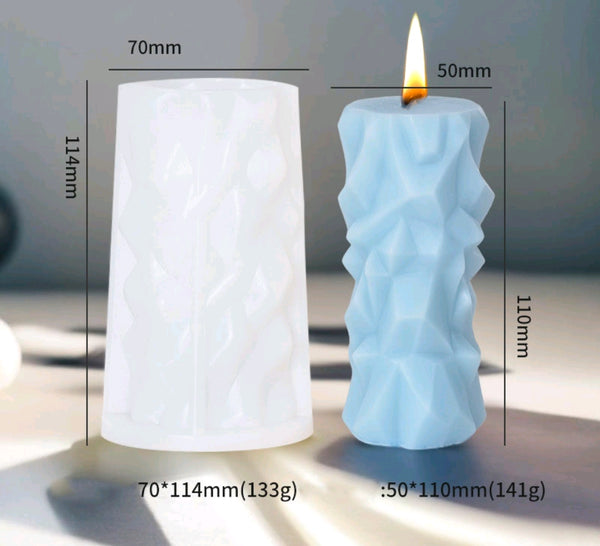 3D Diamond Candle Mould ZL869