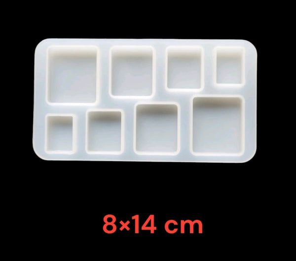 Rectangle mould : 8 cavity