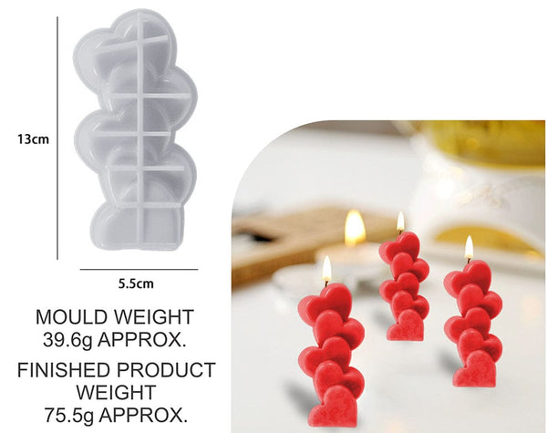 Love candle mould
