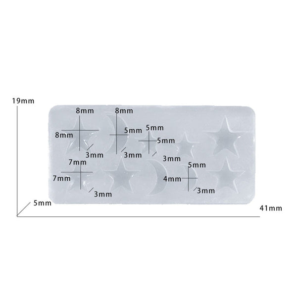 Star Moon Gem Silicone Mould