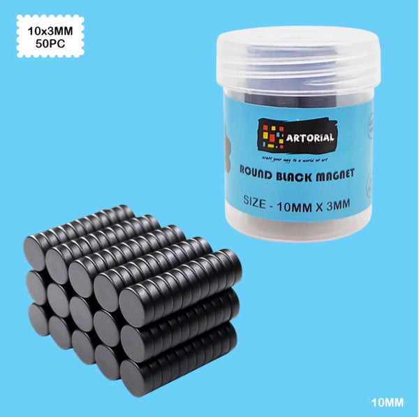 Black Magnet 10x3 mm : 50 pc