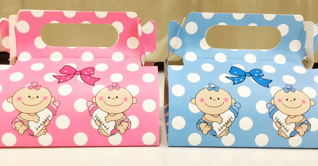 Baby Boy Announcement Boxes [Pack of 10] – Luxury Deco