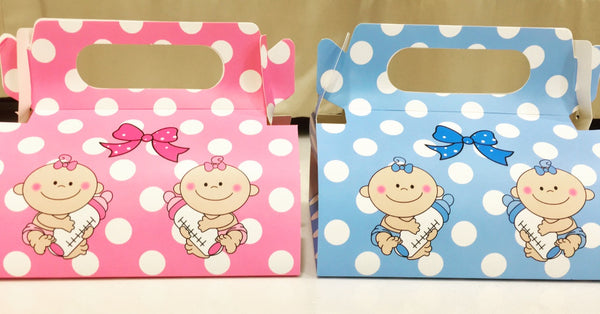 Baby Boy Announcement Boxes [Pack of 10]